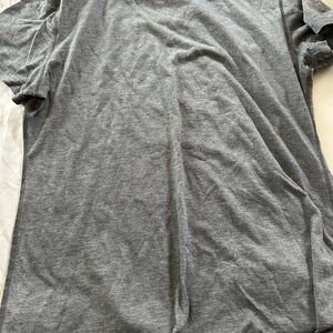 Adidas Gray Short Sleeve Tee Heathered Cotton Blend